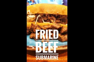 A MUST TRY SUB. THE FRIED BEEF SUB. #sandwich #food #recipe #dinner #cooking #fyp#fastfood