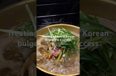 She loved it !! #food #cooking #koreandinner #dailyvlog #foodie #cookingvideo #beef #dinner