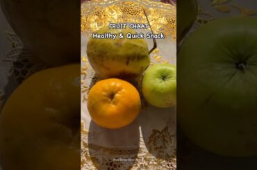 Fruit Chaat | Fruit Salad | Healthy Snacks | Quick Snack Recipes #shorts #recipe #fruitsalad #foodie