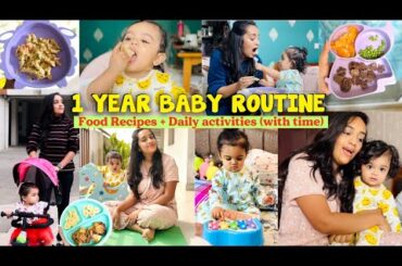 What my Toddler Eats In a Day (1 Year Baby Routine)