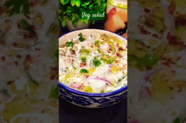 Yoghurt salad for weight loss#weight loss salad#salad #recipe #fitness #cooking #shortvideo #shorts