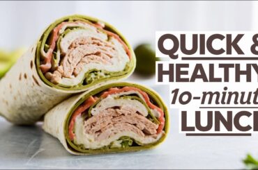 "Avocado Chipotle Chicken Wrap | Easy 10-Minute Lunch Recipe (Healthy & Creamy!)"