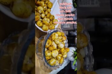 Crispy & Healthy Chatpate Makhana    #shorts #snacks #food #youtubeshorts #recipe #basicrasoi