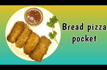 Bread pizza pocket#healthy #snack #cooking #food #bread recipe #easy recipe #kid snacks#homemade