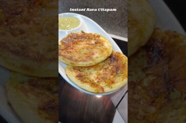 Instant rava uttapam recipe | Quick & Healthy Breakfast Idea | @BundeliZaikabydiksha #shorts