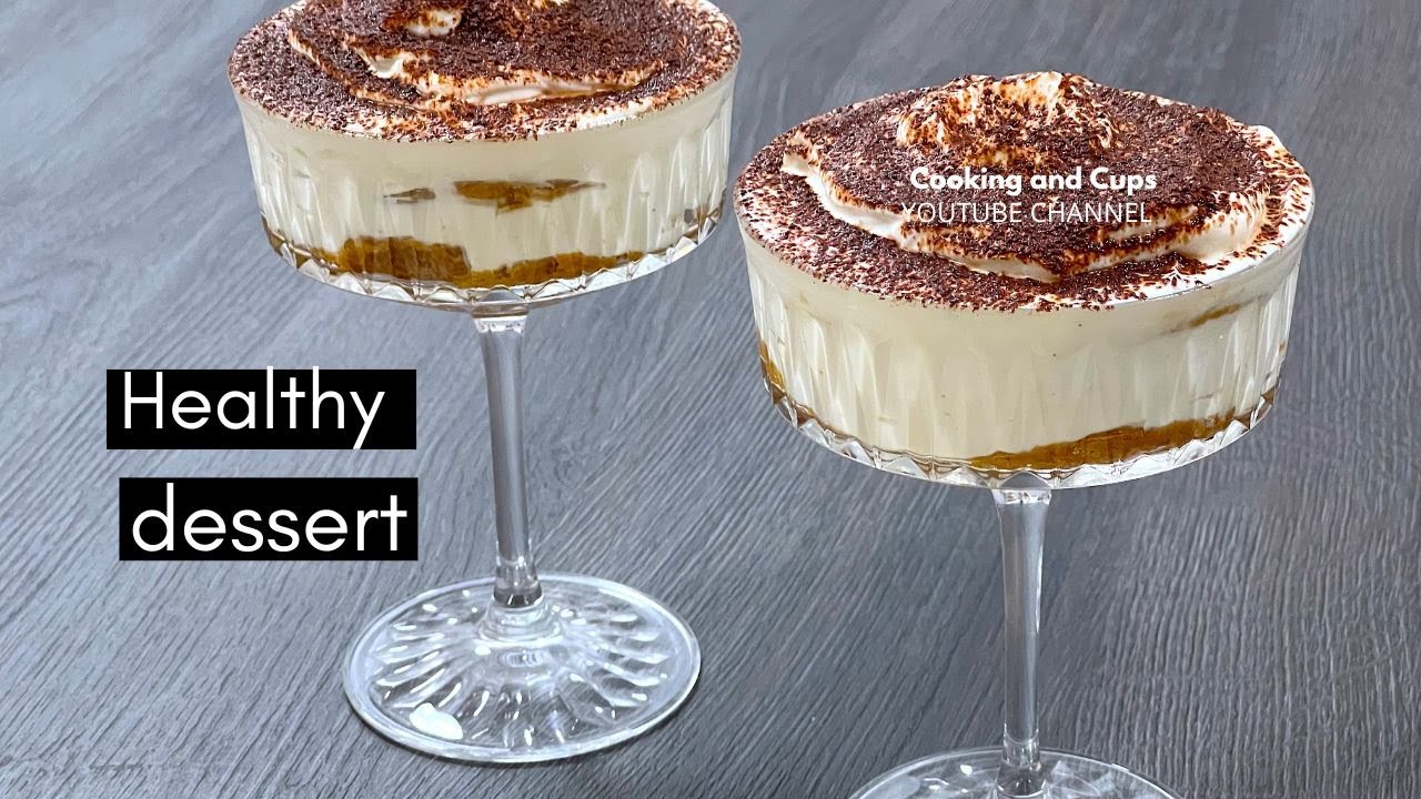 Healthy Tiramisu Recipe with Yogurt | Healthy Dessert | Low Calorie Desserts | Cooking and Cups Healthy Tiramisu Recipe with Yogurt | Healthy Dessert | Low Calorie Desserts | Cooking and Cups