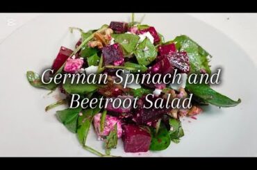 Healthy German Spinach and Beetroot Salad Recipe