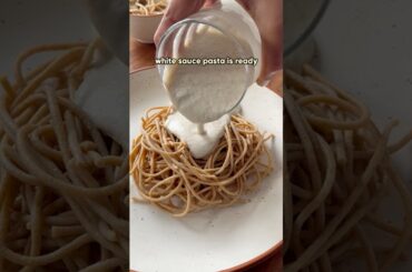 Healthy white sauce pasta recipe #recipe #highprotein #weightloss #fitness #healthyrecipes #food