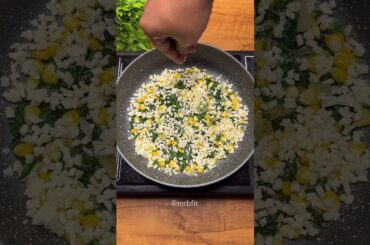 Easy tasty spinach and corn cheese recipe #shorts