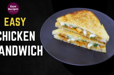 Chicken Sandwich - How To Make Chicken Cheese Sandwich Recipe - Easy Bachelor Chicken Recipes