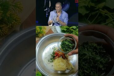 Akshay kumar's recipe Try this healthy palak nasata /#akshaykumar #food #cooking #easyrecipe #india