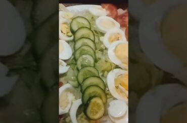 Healthy salad recipe #fresh #weightlosssalad #shortsviral