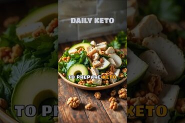 Easy LowCarb Recipe: Chicken Salad with Avocado & Walnuts #diet #lowcarb #ketorecipes