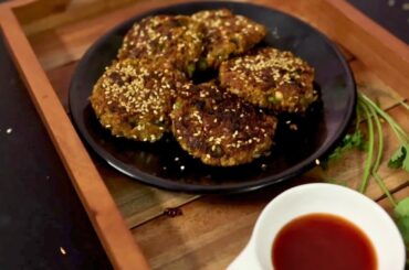 Quick And Easy Breakfast / Healthy Snacks Recipe/ Oats Vegetable Tikka/ No Deep Fry Cutlet