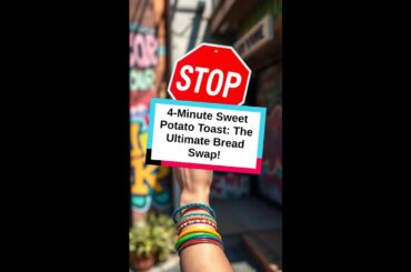 4-Minute Sweet Potato Toast: The Ultimate Bread Swap! #recipe #shorts