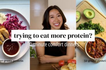 3 high protein dinners | DIETITIAN RECIPES | no protein powder needed