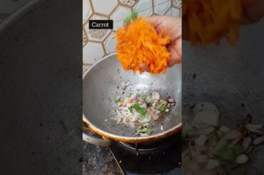 Simple & Healthy Carrot rice recipe | Lunch box recipe | #Shorts