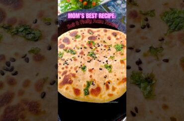 My Mom’s Healthier Aata Naan! Soft Flappy Naan #shorts #naan #aatanaan #dinner