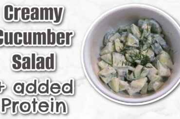 Creamy Cucumber Salad Recipe! Easy Side Dish or Healthy Snack