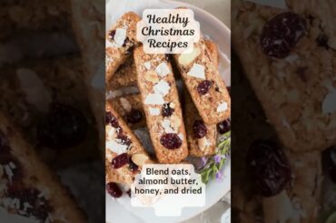 Healthy Christmas Food Recipes | Cranberry Almond Energy Balls