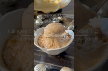 3 Ingredients and PACKED with Protein! #gingerbread #proteindessert #healthydessert #holidayrecipes