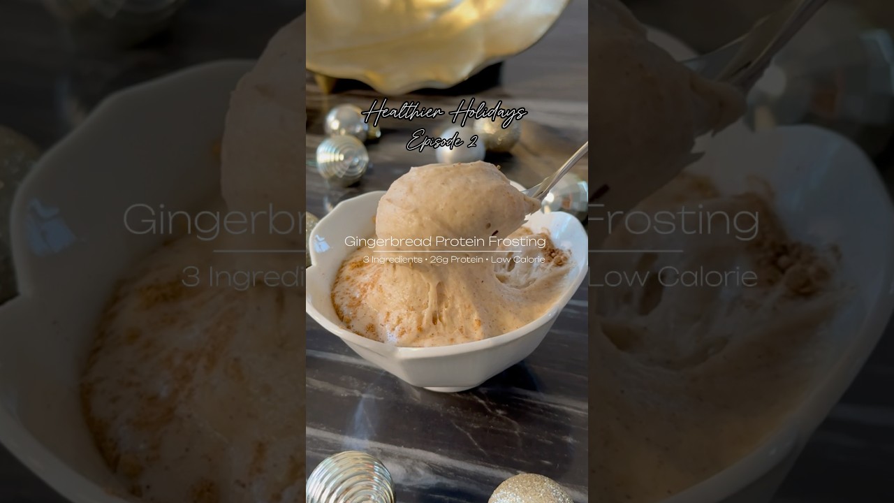3 Ingredients and PACKED with Protein! #gingerbread #proteindessert #healthydessert #holidayrecipes 3 Ingredients and PACKED with Protein! #gingerbread #proteindessert #healthydessert #holidayrecipes