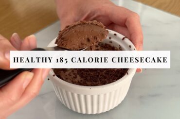 Healthy Low-Calorie Chocolate Cheesecake: Easy Dessert with Cottage Cheese, Yoghurt & Dark Chocolate