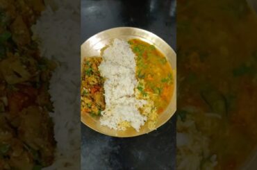 #Healthy dinner #dudhi bhoplyach bharit +dal+Rice#poshakaahar  #shortvideo #foodchannel #subscribe
