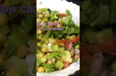 High protein low carb salad recipe/ chickpea salad