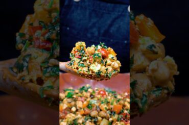 Hot Honey Harissa Chickpea Salad