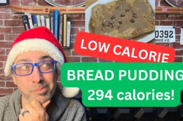 High Protein Bread Pudding & Vanilla Cream Sauce | Under 300 Calories!  AWESOME MACROS!
