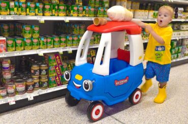 Chris and Mom try to find healthy ice cream in supermarket