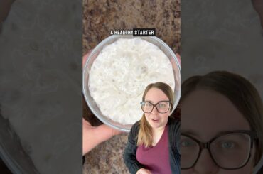 What does a healthy starter look like? #sourdough #sourdoughstarter