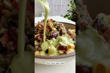 3 HEALTHIEST BEANS @cookingforpeanuts Dense Bean Salad. Good for weight, heart, cholesterol, gut!