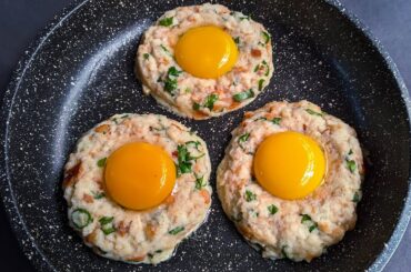 Mix Egg & Bread for Tasty Recipe! Quick and Easy Breakfast Ideas. 5 Minutes recipe!