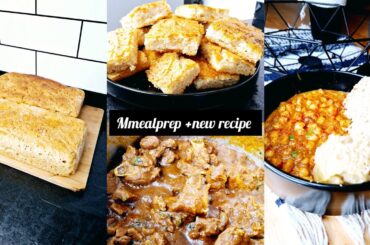 MEALPREP//healthy recipe//sourbread//chickpeas curry//goatcurry #food