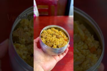 Today’s lunch box recipe: Mutton briyani with chicken gravy in 2 ways #shortsfeed #lunchideas #yt