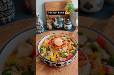 Veggie Paneer Rice Bowl #lunch #recipe #tasty #food #shorts