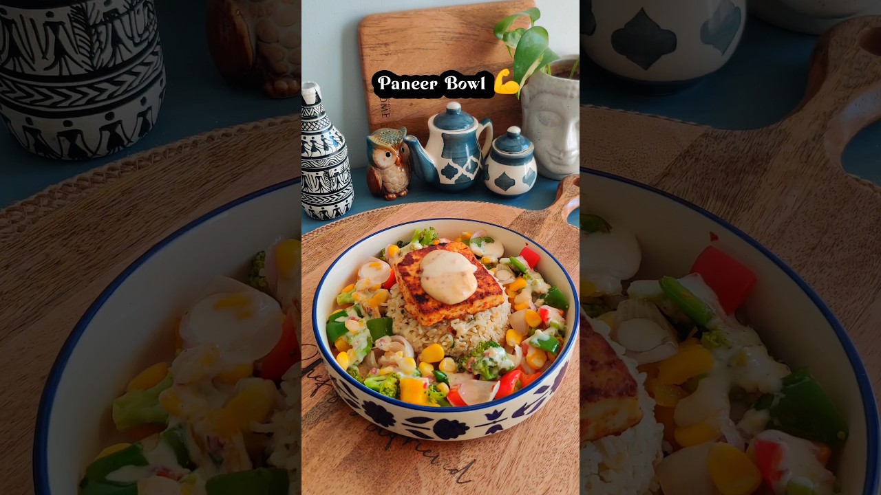 Veggie Paneer Rice Bowl #lunch #recipe #tasty #food #shorts Veggie Paneer Rice Bowl #lunch #recipe #tasty #food #shorts