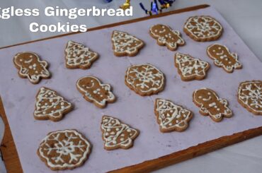 Christmas Special Eggless Ginger Bread Cookies Recipe | Christmas Special | Healthy Cookies |