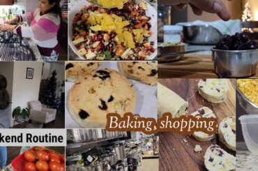 Weekend Routine vlog| Baking, Shopping| Winter Salad recipe| Indian Mom in USA vlogs