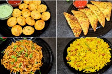 4 Ways of Healthy Breakfast Recipe | Breakfast Recipes