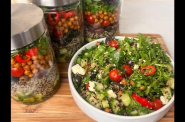 HEALTHY MEAL PREP IDEA (quinoa and chickpea salad) |LIFEWITHIHUOMA