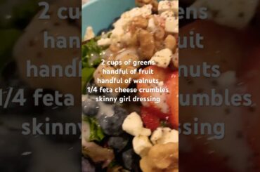 Fresh & Healthy Clean Eating Salad Recipe | Quick Fruit & Feta Salad