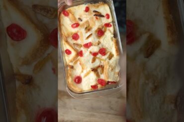 Easy Bread Pudding healthy pudding recipe #shorts #food #howtomake #asmrsounds #asrm #recipe