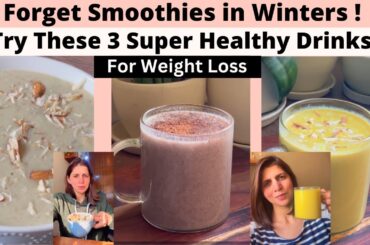 3 Healthy Warm Winter Drinks | Made With Bajra, Besan & Ragi | High-Protein Recipes for Weight Loss