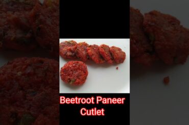 Beetroot Paneer Cutlet - Healthy tiffin snacks recipe #recipe #snacks #tiffin #breakfast #short