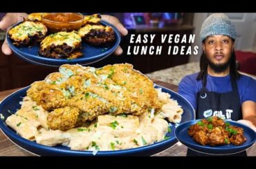 3 Easy Vegan Lunch Ideas For Beginners | Healthy Recipes, High-Protein, Vegan basics