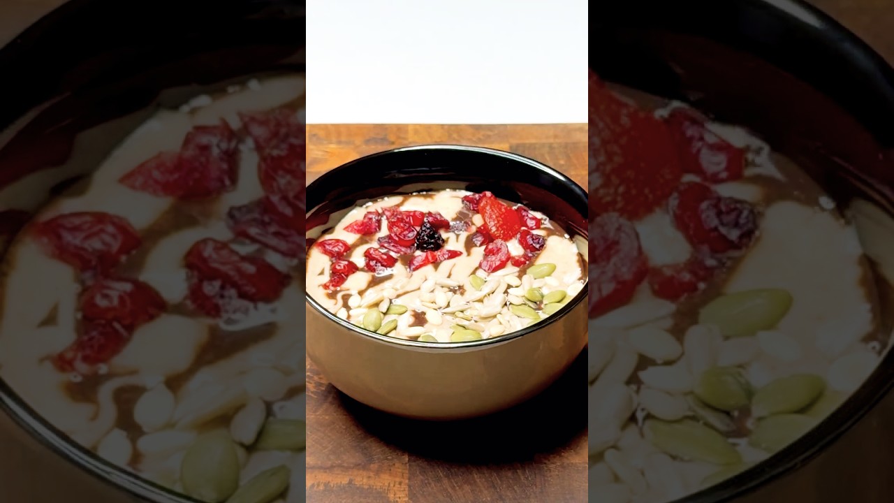 Chocolate Blended Oats || ASMR #asmr #food #cooking #recipe #healthy #shorts Chocolate Blended Oats || ASMR #asmr #food #cooking #recipe #healthy #shorts