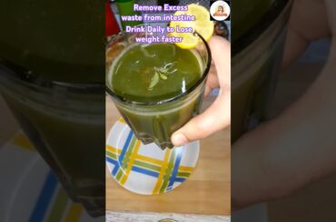 Green Juice  Recipe For Clear Glowing Skin & To lose Belly Fat & Weight Faster | #shorts